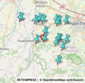 Mappa Via Alcide De Gasperi, 42020 Quattro Castella RE, Italia (6.95833)