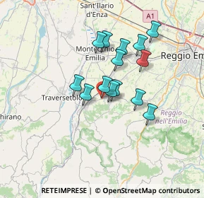 Mappa Via Alcide De Gasperi, 42020 Quattro Castella RE, Italia (5.405)