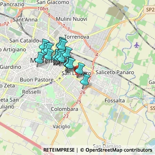 Mappa Via Edoardo Di Capua, 41122 Modena MO, Italia (1.407)