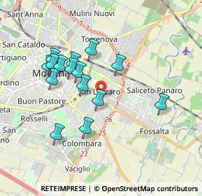 Mappa Via Edoardo Di Capua, 41122 Modena MO, Italia (1.69467)