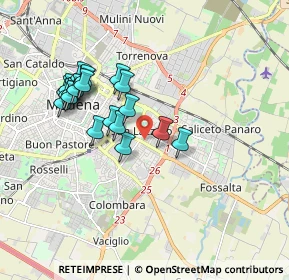 Mappa Via Edoardo Di Capua, 41122 Modena MO, Italia (1.702)