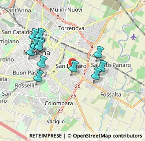 Mappa Via Edoardo Di Capua, 41122 Modena MO, Italia (1.875)