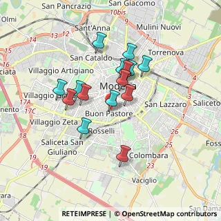 Mappa Viale Buon Pastore, 41126 Modena MO, Italia (1.44533)
