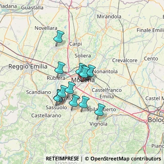 Mappa Viale Buon Pastore, 41126 Modena MO, Italia (9.94231)