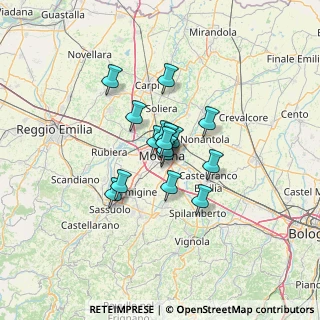 Mappa Viale Buon Pastore, 41126 Modena MO, Italia (7.82313)