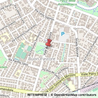 Mappa Viale Buon Pastore, 159, 41125 Modena, Modena (Emilia Romagna)