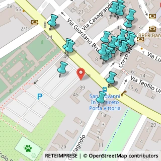 Mappa Via G. Bruno, 40017 San Giovanni in Persiceto BO, Italia (0.07692)