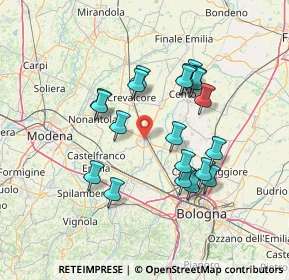 Mappa Via G. Bruno, 40017 San Giovanni in Persiceto BO, Italia (12.9655)