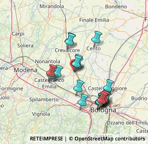 Mappa Via G. Bruno, 40017 San Giovanni in Persiceto BO, Italia (13.043)