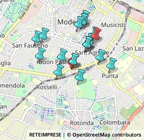 Mappa Strada delle Morane, 41124 Modena MO, Italia (0.761)