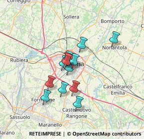 Mappa Strada delle Morane, 41124 Modena MO, Italia (4.79615)