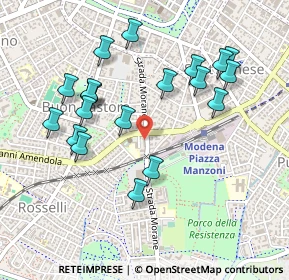 Mappa Strada delle Morane, 41124 Modena MO, Italia (0.494)