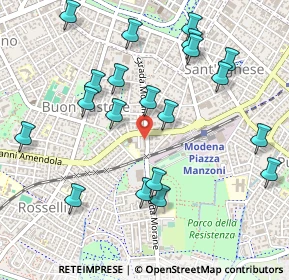 Mappa Strada delle Morane, 41124 Modena MO, Italia (0.556)