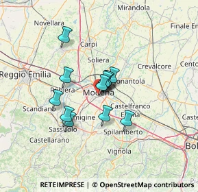 Mappa Strada delle Morane, 41124 Modena MO, Italia (9.15583)