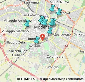 Mappa Strada Morane, 41124 Modena MO, Italia (1.53636)