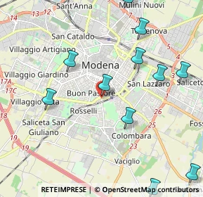 Mappa Strada delle Morane, 41124 Modena MO, Italia (2.53)