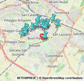 Mappa Strada delle Morane, 41124 Modena MO, Italia (1.37867)