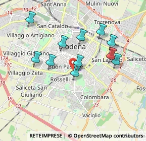 Mappa Strada delle Morane, 41124 Modena MO, Italia (1.70455)