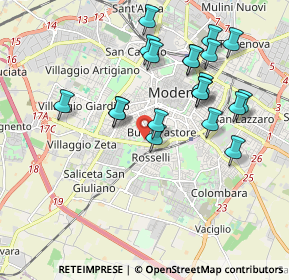 Mappa Via Duccio da Boninsegna, 41124 Modena MO, Italia (1.912)