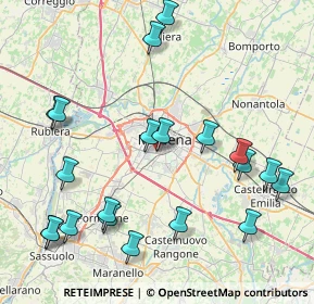 Mappa Via Duccio da Boninsegna, 41124 Modena MO, Italia (9.809)