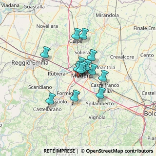 Mappa Via Bartolomeo Avanzini, 41124 Modena MO, Italia (8.96286)