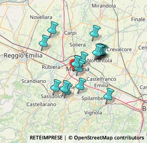 Mappa Via Bartolomeo Avanzini, 41124 Modena MO, Italia (11.11625)