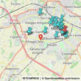 Mappa Via Bartolomeo Avanzini, 41124 Modena MO, Italia (2.141)