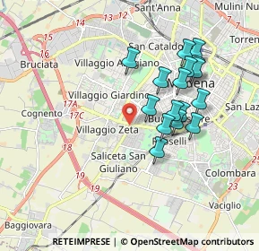 Mappa Via Bartolomeo Avanzini, 41124 Modena MO, Italia (1.67313)