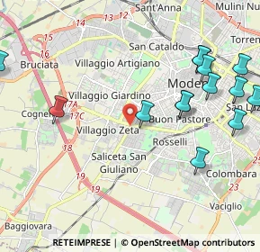 Mappa Via Bartolomeo Avanzini, 41124 Modena MO, Italia (2.56786)