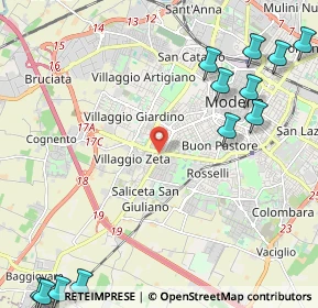 Mappa Via Bartolomeo Avanzini, 41124 Modena MO, Italia (3.30917)