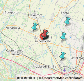 Mappa Via Braglia, 40017 San Giovanni In Persiceto BO, Italia (3.41818)