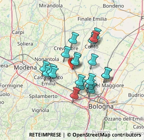 Mappa Via Braglia, 40017 San Giovanni In Persiceto BO, Italia (10.6945)