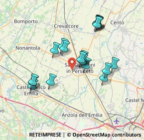 Mappa Via Charles Darwin, 40017 San Giovanni in Persiceto BO, Italia (6.6065)