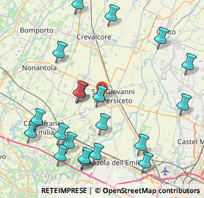 Mappa Via Charles Robert Darwin, 40017 San Giovanni in Persiceto BO, Italia (10.0115)