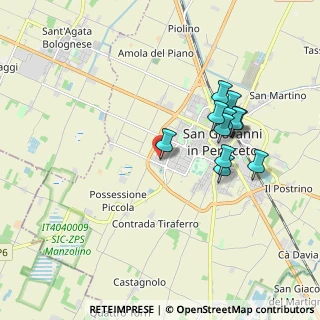 Mappa Via Charles Darwin, 40017 San Giovanni in Persiceto BO, Italia (1.73091)