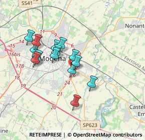 Mappa Via Tito Speri, 41125 Modena MO, Italia (2.98071)