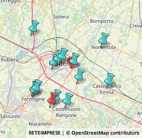 Mappa Via Tito Speri, 41125 Modena MO, Italia (7.24429)