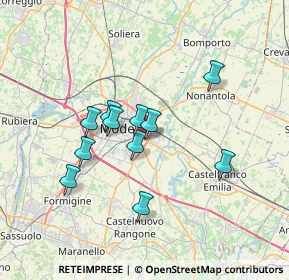 Mappa Via Tito Speri, 41125 Modena MO, Italia (5.83455)