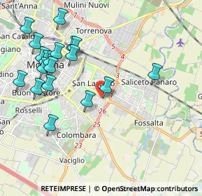 Mappa Via Tito Speri, 41125 Modena MO, Italia (2.30263)