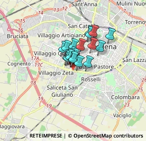 Mappa Viale G. Amendola, 41124 Modena MO, Italia (0.903)