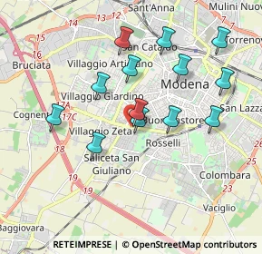 Mappa Viale G. Amendola, 41124 Modena MO, Italia (1.76077)