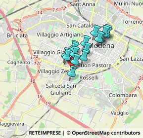 Mappa Viale G. Amendola, 41124 Modena MO, Italia (1.18063)