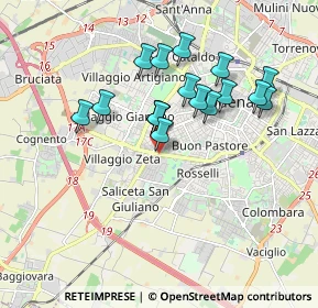 Mappa Viale G. Amendola, 41124 Modena MO, Italia (1.59294)