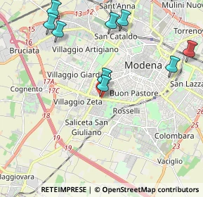 Mappa Viale G. Amendola, 41124 Modena MO, Italia (2.96917)
