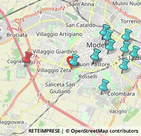 Mappa Viale G. Amendola, 41124 Modena MO, Italia (2.415)