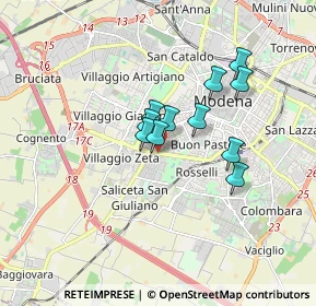 Mappa Viale G. Amendola, 41124 Modena MO, Italia (1.22545)