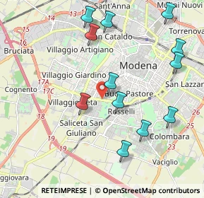Mappa Viale Giovanni Amendola, 41124 Modena MO, Italia (2.23583)