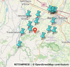 Mappa 42020 Quattro Castella RE, Italia (7.81688)