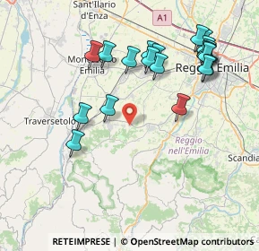 Mappa 42020 Quattro Castella RE, Italia (8.6015)