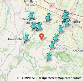 Mappa 42020 Quattro Castella RE, Italia (7.39933)